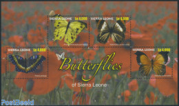 Sierra Leone 2010 Butterflies 4v M/s, Mint NH, Nature - Butterflies - Autres & Non Classés