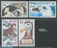 French Antarctic Territory 1985 Animals 4v, Mint NH, Nature - Animals (others & Mixed) - Birds - Penguins - Ongebruikt