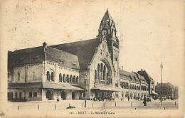 57 - Metz - La Nouvelle Gare - Animée - CPA - Voir Scans Recto-Verso - Metz