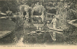 59 - Lille - Jardin Vauban - La Laiterie - La Grotte Et Le Lac - Animée - CPA - Voir Scans Recto-Verso - Lille