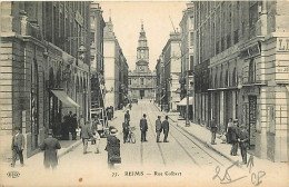 51 - Reims - Rue Colbert - Animée - CPA - Voir Scans Recto-Verso - Reims