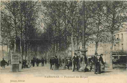 11 - Narbonne - Promenade Des Barques - Animée - CPA - Voir Scans Recto-Verso - Narbonne