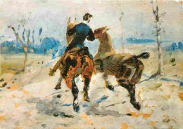 Art - Peinture - Henri De Toulouse Lautrec - Deux Chevaux Menés En Main 1882 - Two Horses Led By The Hand - CPM - Voir S - Peintures & Tableaux