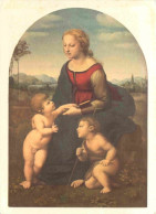 Art - Peinture - Raphael Sanzio - La Belle Jardinière - Musée Du Louvre De Paris - Carte De La Loterie Nationale - CPM - - Malerei & Gemälde