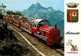Trains - Le Petit Train D'Artouste - Le Pic Du Midi D'Ossau - Blasons - CPM - Voir Scans Recto-Verso - Trains