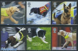 Great Britain 2008 Working Dogs 6v, Mint NH, Health - History - Nature - Disabled Persons - Europa (cept) - Dogs - Neufs