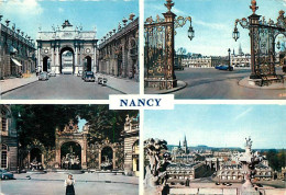 54 - Nancy - Multivues - Automobiles - Grilles En Fer Forgé De Jean Lamour - Flamme Postale De Nancy - CPM - Voir Scans  - Nancy