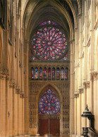 51 - Reims - Intérieur De La Cathédrale Notre Dame - Le Revers De La Façade - Vitraux Religieux - CPM - Carte Neuve - Vo - Reims