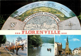 Belgique - Florenville - Multivues - Attelage De Chevauc - Table D'orientation - Carte Neuve - CPM - Voir Scans Recto-Ve - Florenville