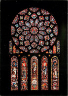 28 - Chartres - Intérieur De La Cathédrale Notre Dame - Vitraux Religieux - Rose Nord - CPM - Carte Neuve - Voir Scans R - Chartres