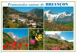 05 - Briançon - Multivues - Fleurs - CPM - Voir Scans Recto-Verso - Briancon
