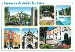 04 - Digne Les Bains - Multivues - Fleurs - Flamme Postale De Saint Tropez - CPM - Voir Scans Recto-Verso - Digne