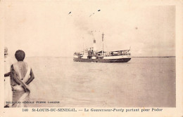 Sénégal - SAINT LOUIS - Le Vapeur Gouverneur Ponty Partant Pour Podor - Ed. Étienne Lagrange 140 - Sénégal