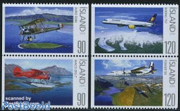 Iceland 2009 Aviation 4v (2x[:]), Mint NH, Transport - Fokker Airplanes - Aircraft & Aviation - Nuevos