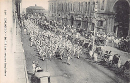 Sri Lanka - COLOMBO - Parade Of British Troops - Publ. Messageries Maritimes 226 - Sri Lanka (Ceilán)