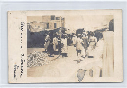 SOUSSE - Une Rue - CARTE PHOTO Année 1909 - Ed. Inconnu  - Tunesië