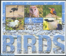 Gambia 2001 Birds 5v M/s /Black Crowned Crane, Mint NH, Nature - Birds - Owls - Gambia (...-1964)
