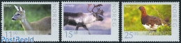 Norway 2009 Wild Animals 3v, Mint NH, Nature - Animals (others & Mixed) - Birds - Deer - Nuevos