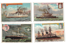 S 502, Liebig 6 Cards, Types De Vaisseaux De Guerre (spots)  (ref B10) - Liebig