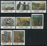 Uganda 1991 Vincent Van Gogh 8v, Mint NH, Art - Modern Art (1850-present) - Vincent Van Gogh - Autres & Non Classés
