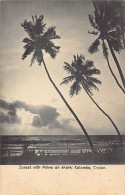 Sri Lanka - Sunset, With Palms On Sea Shore - Publ. Plâté Ltd. 26 - Sri Lanka (Ceilán)