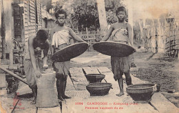 Cambodge - KOMPONG CHAM - Femmes Vannant Du Riz - Ed. P. Dieulefils 1684 - Cambodja