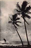 Sri Lanka - Sunset & Palms By The Sea-shore - Publ. Plâté Ltd. 16 - Sri Lanka (Ceylon)