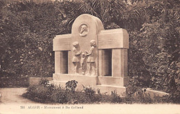 Algérie - ALGER - Monument à De Galland - Ed. Au Bon Marché A. Boucicault 291 - Alger