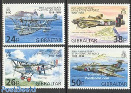 Gibraltar 1998 R.A.F. 4v, Mint NH, Transport - Aircraft & Aviation - Airplanes