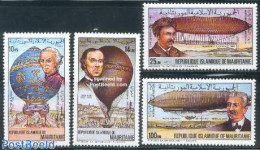 Mauritania 1983 Aviation History 4v, Mint NH, Transport - Balloons - Luchtballons