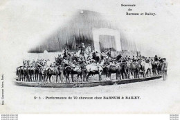 CIRQUE BARNUM ET BAILEY PERFORMANCE DE 70 CHEVAUX - Circo
