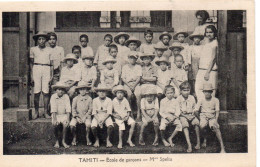 Tahiti Animée Ecole De Garcons Maîtresse Mlle Spelta  DOM TOM - Polynésie Française