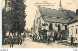 80 PLESSIER ROZAINVILLERS L'EGLISE VUE PRISE DE LA RUE DE PIERREPONT - Sonstige & Ohne Zuordnung