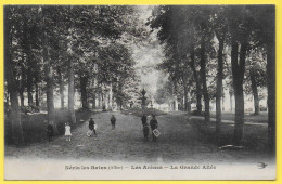 CPA NERIS LES BAINS  - Grande Allée Du Parc De La Promenade - Peu Commune 1912 - Neris Les Bains