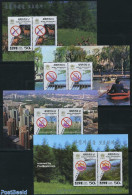 Korea, North 1994 Environment 4 M/s, Mint NH, Nature - Animals (others & Mixed) - Deer - Environment - Water, Dams & F.. - Protezione Dell'Ambiente & Clima