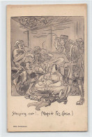 Judaica - MAROC - Caricature - Types Juifs Dans Le Train Fez-Casablanca - Dessinateur Maxi - Ed. Tchakérian  - Jewish