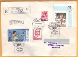 1996 Moldova Moldavie Moldau Special Cancellations "100 Years Of The Olympic Games" Used Cover - Moldavië