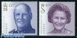 Norway 2012 King Harold & Queen Sonja 2v, Mint NH, History - Kings & Queens (Royalty) - Nuevos