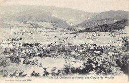 Suisse - Delémont (JU) Vue De La Commune - Entrée Des Gorges De Moutier - Ed. Burgy, Lith. 1208 - Delémont