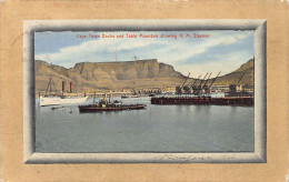 South Africa - CAPE TOWN - Docks And Table Mountain Showing Royal Mail Steamer - Publ. Spes Bona Series  - Afrique Du Sud