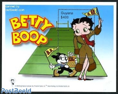 Guyana 2000 Betty Boop With Fur Coat S/s, Mint NH, Art - Comics (except Disney) - Fumetti