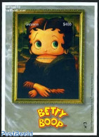 Guyana 2000 Betty Boop As Mona Lisa S/s, Mint NH, Art - Comics (except Disney) - Leonardo Da Vinci - Paintings - Bandes Dessinées
