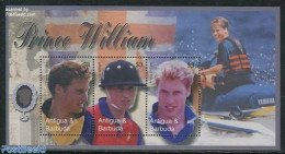Antigua & Barbuda 2003 Prince William 3v M/s, Mint NH, History - Kings & Queens (Royalty) - Familles Royales