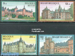 Belgium 1987 Solidarity, Castles 4v, Mint NH, Art - Castles & Fortifications - Ongebruikt