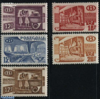 Belgium 1951 Parcel Stamps 5v, Mint NH, Transport - Post - Railways - Ongebruikt