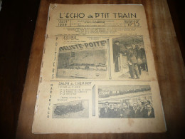 CHEMINS DE FER REVUE L'ECHO DU P'TIT TRAIN N° 13 JUILLET AOUT 1956 MODELISME FERROVIAIRE GARE DES BROTTEAUX LYON - Ferrocarril & Tranvías
