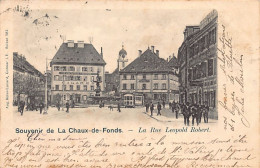 Suisse - La Chaux-de-Fonds (NE) - Rue Léopold Robert - Jacques Meyer Cigares - Tram - Ed. Aug. Reiss-Lazard 582 - La Chaux-de-Fonds