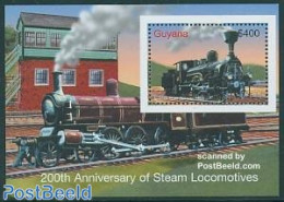 Guyana 2005 Steam Locomotives S/s, Austrian State Railway, Mint NH, Transport - Railways - Trenes