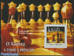 Sao Tome/Principe 2004 Chess S/s, Mint NH, Sport - Chess - Echecs