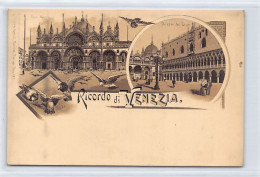 Ricordo Di VENEZIA - Litografia - Ed. Künzli 427 - Venetië (Venice)